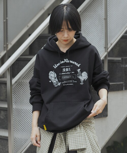 URBAN RESEARCH（アーバンリサーチ）の「鳥貴族×UR　UnuboResearch  PARKA（スウェット・メンズ・GRAY/RED/CHARCOAL/BLACK/MOCHA・M/L/XL）」の9枚目の写真