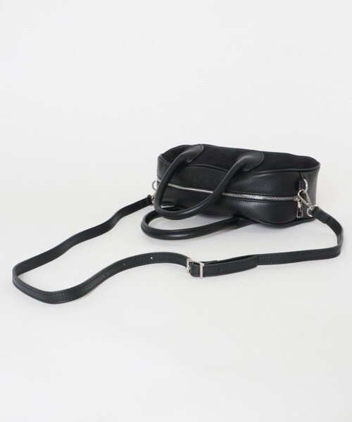 URBAN RESEARCH DOORS(アーバンリサーチドアーズ)の「MARCO BIANCHINI スウェードレザーラウンドバッグ(ショルダーバッグ・レディース・NERO/CUOIOSCURO・FREE)」の8枚目の写真