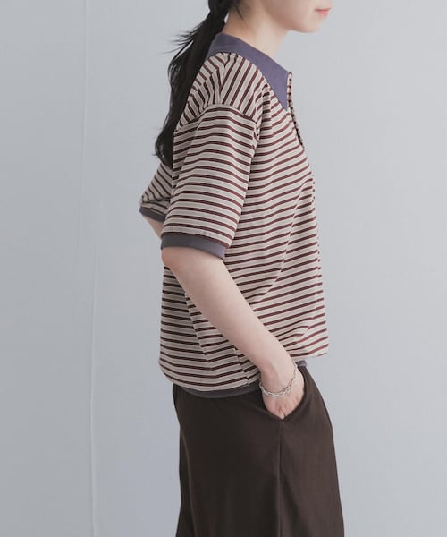 URBAN RESEARCH DOORS(アーバンリサーチドアーズ)の「『別注』STAR&STRIPE×DOORS MULTI POLO(ポロシャツ・レディース・GRAY/BROWN・One)」の4枚目の写真