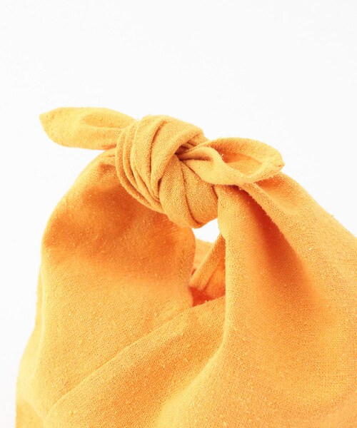 ROPE'（ロペ）の「【Silk Noil】Tie Bag Mini（ハンドバッグ・レディース・ベージュ/パープル/オレンジ系・F）」の11枚目の写真