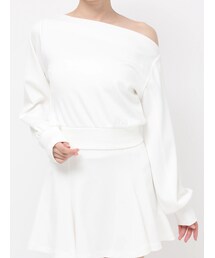 RESEXXY | ワンショルスウェットトップス【セットアップ着用可能】(スウェット)