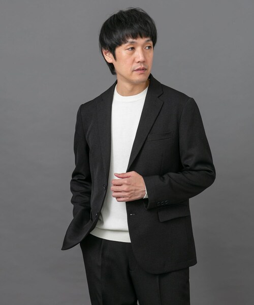 LIFE STYLE TAILOR　ブラッシュドツイルストレッチジャケット