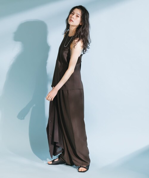 KBF（ケイビーエフ）の「バックオープンベストセットアップ（セットアップ・レディース・BLACK/BEIGE/BROWN・one）」の15枚目の写真