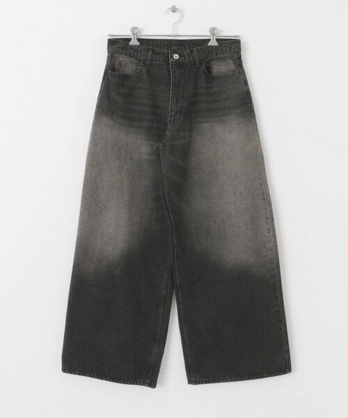 SENSE OF PLACE by URBAN RESEARCH（センスオブプレイスバイアーバンリサーチ）の「『ユニセックス』ヴィンテージライクデニムワイドパンツ（デニムパンツ・メンズ・D.INDIGO/BLACK・M/L）」の17枚目の写真