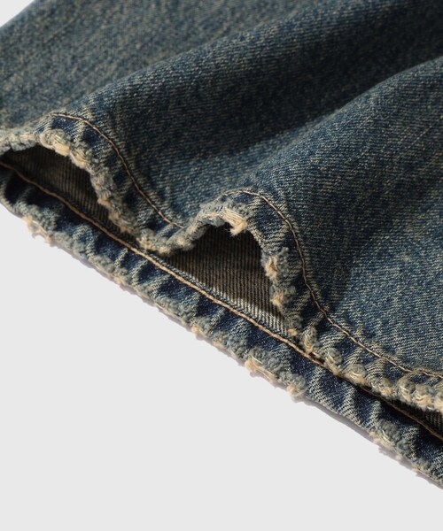 ADAM ET ROPE'(アダムエロペ)の「【DAIRIKU/ダイリク】Paint Wide Denim Pants(デニムパンツ・メンズ・ブルー系・L/M/S)」の15枚目の写真