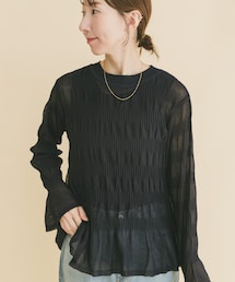 ITEMS URBANRESEARCH | シャーリングフレアスリーブニット(ニット/セーター)