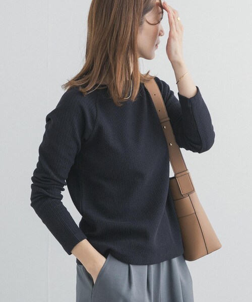 URBAN RESEARCH DOORS(アーバンリサーチドアーズ)の「スクエアネックプルオーバー(Tシャツ/カットソー・レディース・L.BEIGE/BLACK・Free)」の9枚目の写真