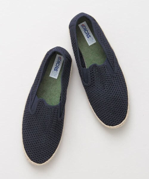 URBAN RESEARCH Sonny Label（アーバンリサーチサニーレーベル）の「DICAS　メッシュ×キャンバススリッポン∴（スリッポン・メンズ・WHITE/NAVY/ORANGE/L GREEN/L BLUE・40/41/42）」の14枚目の写真