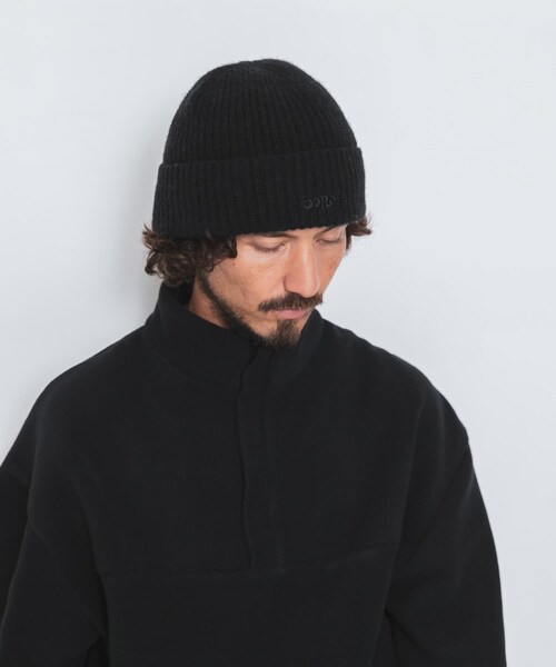 URBAN RESEARCH Sonny Label（アーバンリサーチサニーレーベル）の「OOPS　ニット帽（ニットキャップ/ビーニー・メンズ・BLACK/GRAY/BROWN・One）」の5枚目の写真