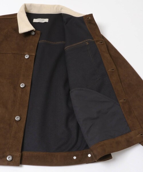 URBAN RESEARCH Sonny Label（アーバンリサーチサニーレーベル）の「襟切替スウェードタッチジャケット（ブルゾン・メンズ・チャコール/ブラウン/グレージュ・M/L）」の9枚目の写真