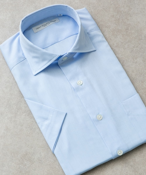 URBAN RESEARCH DOORS(アーバンリサーチドアーズ)の「LIFE STYLE TAILOR セミワイド半袖シャツ(シャツ/ブラウス・メンズ・WHITE/BLUE/NAVY-ST・37/39/41/43)」の2枚目の写真