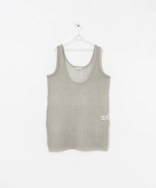LAATO（ラート）の「tulle mesh knit tank（ニット/セーター・レディース・ミスト/インク・FREE）」の9枚目の写真