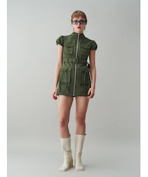 jouetie | ミリタリーZIPミニワンピース(ワンピース)