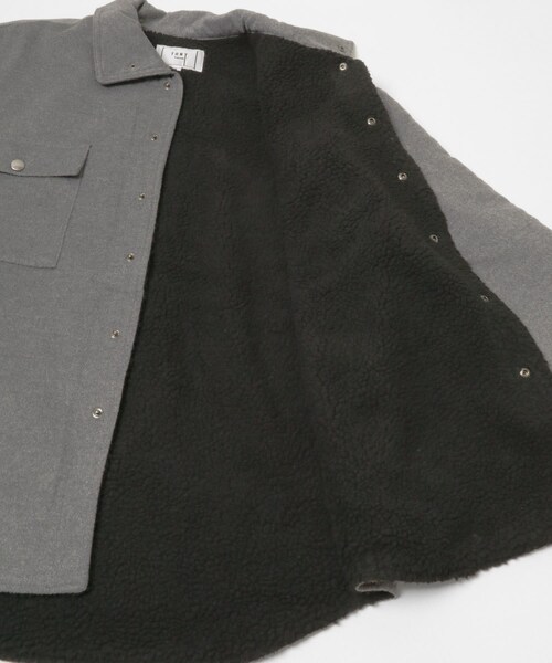 THE GOODLAND MARKET（ザグッドランドマーケット）の「TONY　Flannel Boa Jkt（ブルゾン・メンズ・BLK/GRY・L/XL）」の10枚目の写真