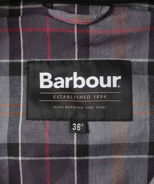 URBAN RESEARCH DOORS（アーバンリサーチドアーズ）の「Barbour　barbour bedale wax jacket（テーラードジャケット・レディース・grey/black・34/36）」の10枚目の写真