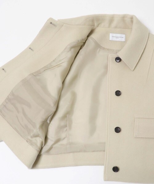 URBAN RESEARCH(アーバンリサーチ)の「new basic RIDGE MINIMAL SHORT COAT(テーラードジャケット・レディース・D.BROWN/LT BEIGE・36/38)」の8枚目の写真
