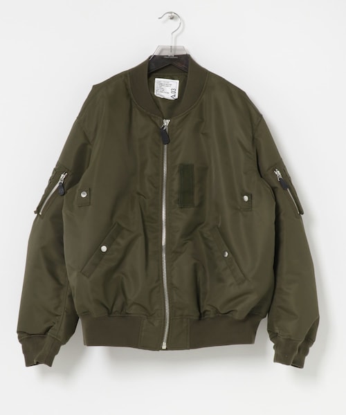 URBAN RESEARCH（アーバンリサーチ）の「phenix　JACKET TYPE P-0012（MA-1・メンズ・BLK/KHAKI・3/4）」の2枚目の写真
