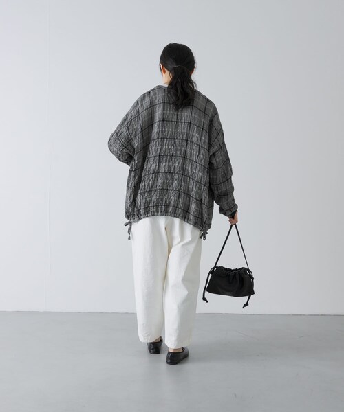 かぐれ（カグレ）の「リネンレーヨンチェックシャツカーディガン（シャツ/ブラウス・レディース・CHECK M/CHECK S・Free）」の12枚目の写真