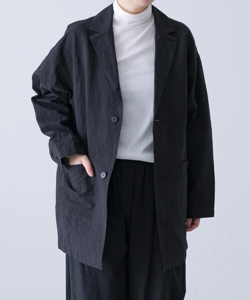 かぐれ（カグレ）の「『ユニセックス』Tailored jacket（テーラードジャケット・レディース・BEIGE/BLACK/MOCHA・1/2）」の17枚目の写真