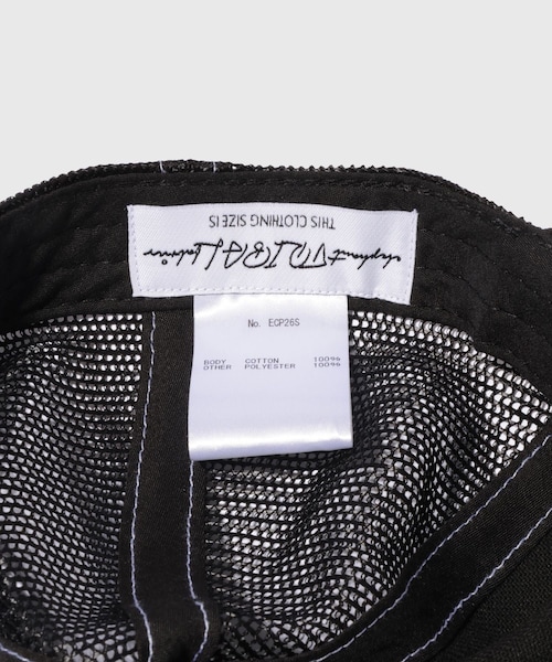 ADAM ET ROPE'（アダムエロペ）の「【elephant TRIBAL fabrics/エレファントトライバルファブリクス】SPORTS LOGO CAP（キャップ・メンズ・ブラック/レッド・F）」の12枚目の写真