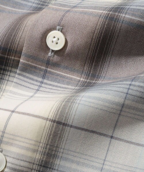 ADAM ET ROPE'(アダムエロペ)の「【AURALEE/オーラリー】SUPER LIGHT WOOL CHECK SHIRT(シャツ/ブラウス・メンズ・ダークブラウン/ブルー系・3/4/5)」の18枚目の写真