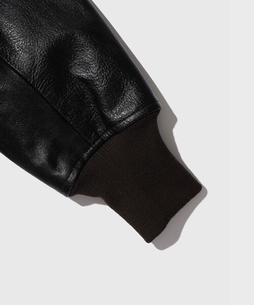 ADAM ET ROPE'（アダムエロペ）の「【SUGARHILL/シュガーヒル】SHRINK LEATHER G-1 JACKET（その他アウター・メンズ・ブラック・2/3）」の8枚目の写真