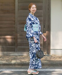 『別注』浴衣 市松唐草