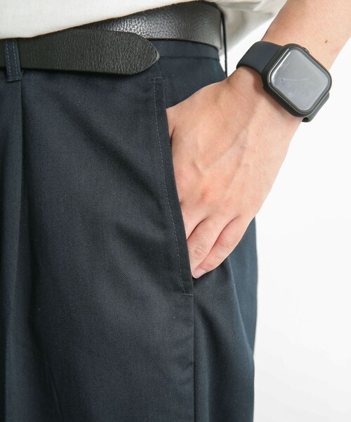 SENSE OF PLACE by URBAN RESEARCH（センスオブプレイスバイアーバンリサーチ）の「センタープレスストレートタックチノパンツ（チノパンツ・メンズ・GREIGE/BLACK・M/L）」の13枚目の写真