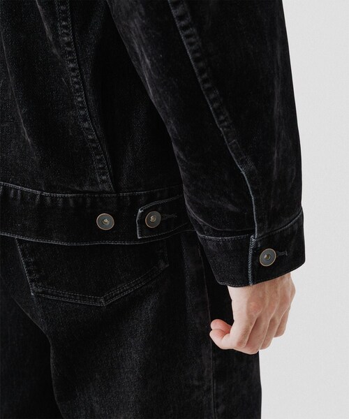 ADAM ET ROPE'（アダムエロペ）の「【ISKO】フロッキー デニムジャケット / ADAM ET ROPE' JEANS -PERS-（デニムジャケット・メンズ・ブラック系/ダークブラウン系・L/M）」の21枚目の写真