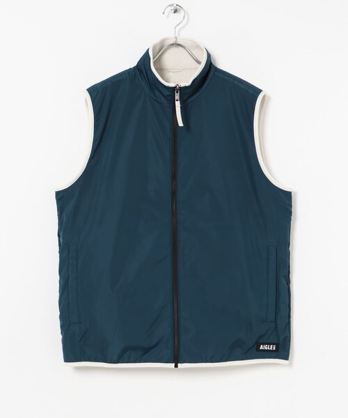 THE GOODLAND MARKET（ザグッドランドマーケット）の「AIGLE　シェルパフリース リバーシブルベスト T-KIT（ベスト・メンズ・DOVE/KRAFT/NOIR・M/L/XL）」の13枚目の写真
