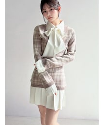 RESEXXY | シャツドッキングニットワンピース(ワンピース)