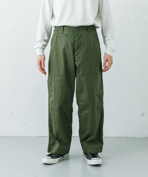 URBAN RESEARCH（アーバンリサーチ）の「blurhmsROOTSTOCK　DOUBLE-KNEE TROUSERS（その他パンツ・メンズ・KHAKI/OFF・2/3）」の15枚目の写真