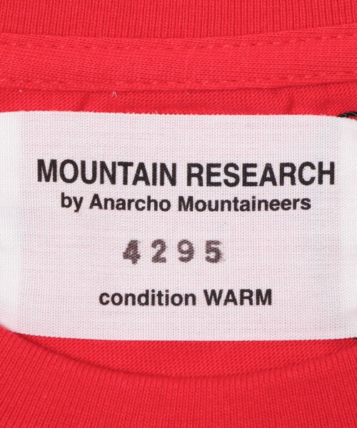 EKAL(エカル)の「mountain research Common People(Tシャツ/カットソー・メンズ・White/Red/Charcoal・M/L/XL)」の16枚目の写真