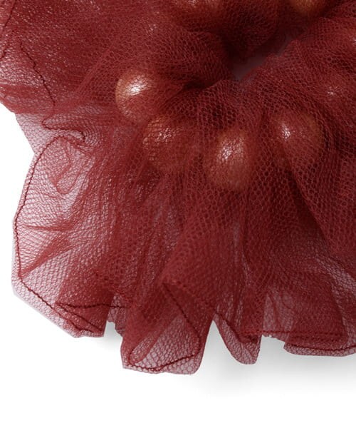 URBAN RESEARCH（アーバンリサーチ）の「EMO ease  ポップコーンシュシュ バングル＆ヘアゴム（ヘアゴム・レディース・BEG/ボルドー/BLK・-）」の5枚目の写真