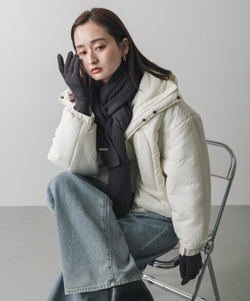 SENSE OF PLACE by URBAN RESEARCH（センスオブプレイスバイアーバンリサーチ）の「モチモチニットグローブ（ベルト・レディース・CHARCOAL/RED/GRAY・one）」の6枚目の写真