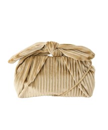 MERCURYDUO | ベロアプリーツリボンバッグ(クラッチバッグ)