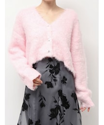 MERCURYDUO | 【WEB限定カラーあり】シャギークロップドカーディガン(カーディガン/ボレロ)