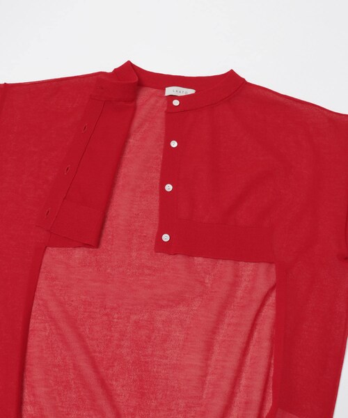 LAATO（ラート）の「sheer cardigan（カーディガン/ボレロ・レディース・リップ/ラクダ・Free）」の7枚目の写真