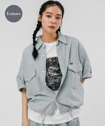 『別注』Wrangler×EKAL ライトデニムワークシャツ