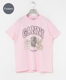 GANNI | GANNI EXCLUSIVE RELAXED T-SHIRTS(Tシャツ/カットソー)