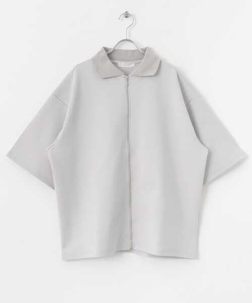 SENSE OF PLACE by URBAN RESEARCH（センスオブプレイスバイアーバンリサーチ）の「『ユニセックス』ZIPカーディガンTシャツ(5分袖)（カーディガン/ボレロ・メンズ・BEIGE/BLACK/BLUE・M/L）」の21枚目の写真