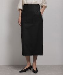 ROPE'（ロペ）の「[美人スカート]ウールレーヨンポケット付きタイトスカート(無地)/イージーケア・セットアップ対応（スカート）」