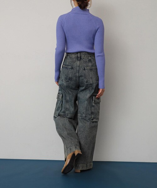 SENSE OF PLACE by URBAN RESEARCH(センスオブプレイスバイアーバンリサーチ)の「ヴィンテージデニムワイドパンツ(デニムパンツ・レディース・GRAY/L.INDIGO・S/M)」の16枚目の写真