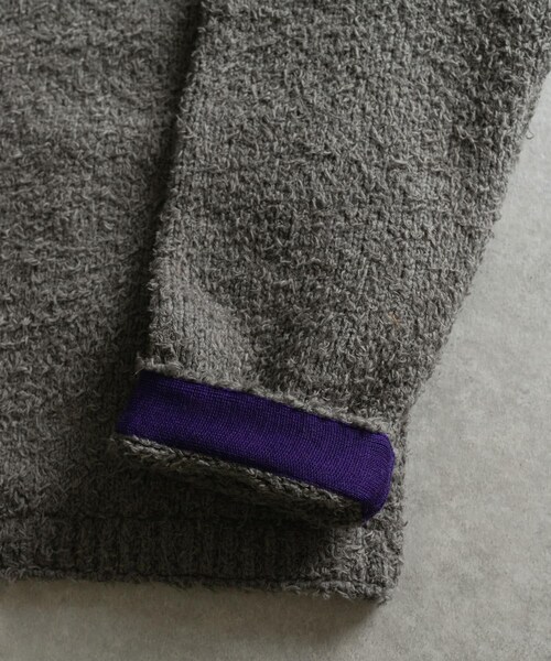 THE GOODLAND MARKET（ザグッドランドマーケット）の「米富繊維　KNIT FLEECE BLOUSON（ブルゾン・メンズ・24ORANGE/12GRAY/41BEIGE/62BLUE・3）」の10枚目の写真