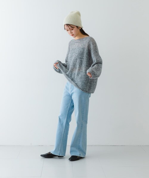 RODE SKO（ロデスコ）の「スパンコールニットワッチ（ニットキャップ/ビーニー・レディース・CHARCOAL/MILK/BLACK・one）」の9枚目の写真