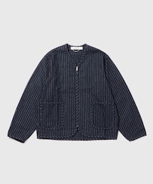 ADAM ET ROPE' | 【SandWaterr/サンドウォーター】CRAFTED LINING SHIRT / WOOL MIX STRIPE TWILL(ブルゾン)