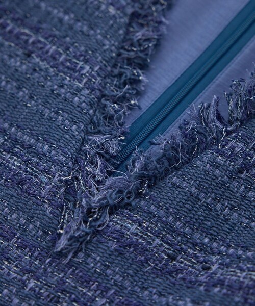 ROPE'（ロペ）の「【GIOLICA（ジオリカ）】別注TWEED V OP（ワンピース）（ワンピース・レディース・ホワイト/ブルー・36/38）」の21枚目の写真