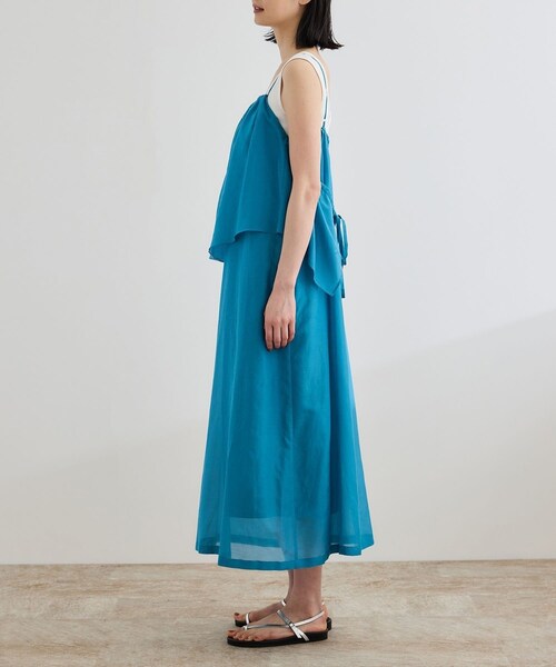 ROPE'(ロペ)の「コットンシルクワンピース/洗える(ワンピース・レディース・ブラック/ターコイズ・F)」の14枚目の写真