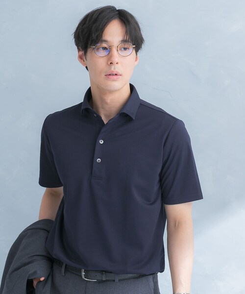 URBAN RESEARCH DOORS(アーバンリサーチドアーズ)の「LIFE STYLE TAILOR トリコットセミワイド半袖プルオーバー無地(シャツ/ブラウス・メンズ・WHITE/NAVY・M/L/XL)」の16枚目の写真