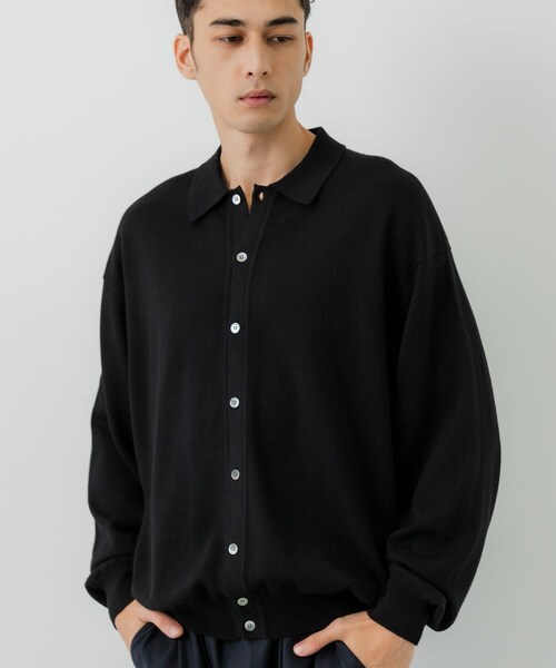 URBAN RESEARCH（アーバンリサーチ）の「『別注』crepuscule×URBAN RESEARCH　H-G Knit Shirts（ニット/セーター・メンズ・GRAY/D BROWN/BRICK/BLACK・1/2）」の9枚目の写真